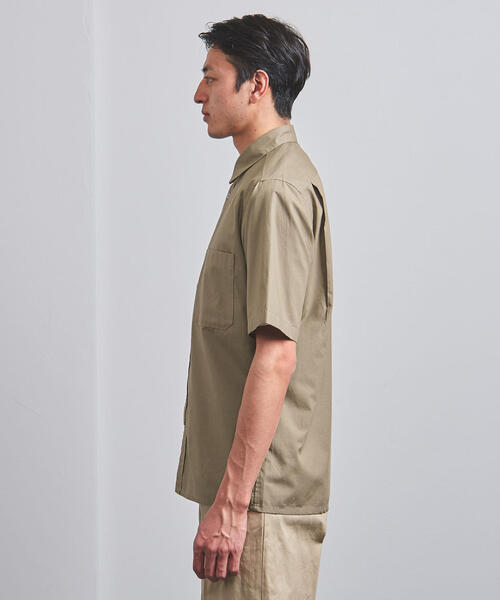UNITED ARROWS（ユナイテッドアローズ）の「＜UNITED ARROWS＞ ダブルポケット レギュラーカラー ショートスリーブシャツ†（シャツ/ブラウス・メンズ・ベージュ/ネイビー/ケリー/ナチュラル・XL/L/M/S）」の10枚目の写真