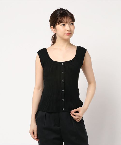 LOWRYS FARM(ローリーズファーム)の「スーピマリブノースリーブ 828800(Tシャツ/カットソー・レディース・ブラック/ベージュ/オフホワイト/カーキ・MEDIUM/LARGE)」の16枚目の写真