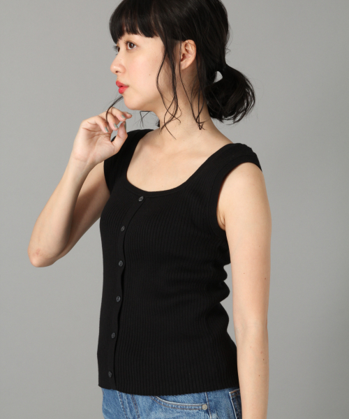 LOWRYS FARM(ローリーズファーム)の「スーピマリブノースリーブ 828800(Tシャツ/カットソー・レディース・ブラック/ベージュ/オフホワイト/カーキ・MEDIUM/LARGE)」の22枚目の写真