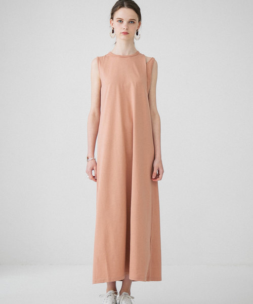 PUBLIC TOKYO(パブリックトウキョウ)の「スリットノースリマキシワンピース(ワンピース・レディース・グリーン/ブラウン/ピンク/ダークブラウン・FREE)」の19枚目の写真