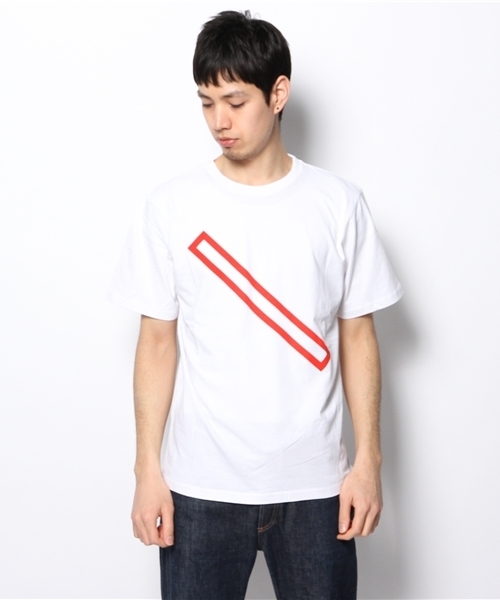 Saturdays NYC（サタデーズ ニューヨークシティ ）の「○SATURDAYS SURF NYC / Outline Slash（Tシャツ/カットソー・メンズ・ホワイト/ネイビー/イエロー・X-SMALL/LARGE/SMALL/MEDIUM）」の13枚目の写真