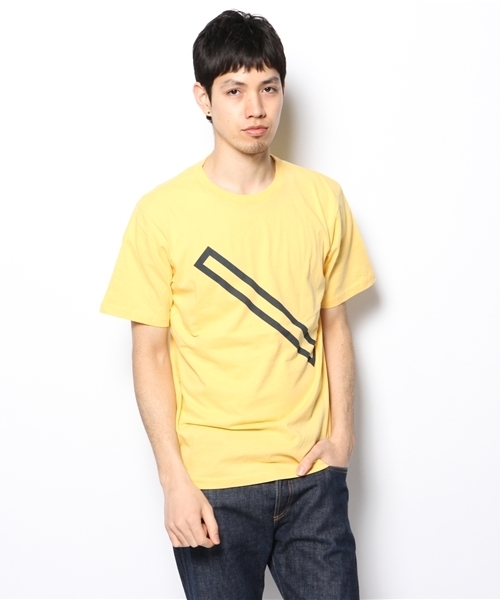 Saturdays NYC（サタデーズ ニューヨークシティ ）の「○SATURDAYS SURF NYC / Outline Slash（Tシャツ/カットソー・メンズ・ホワイト/ネイビー/イエロー・X-SMALL/LARGE/SMALL/MEDIUM）」の15枚目の写真