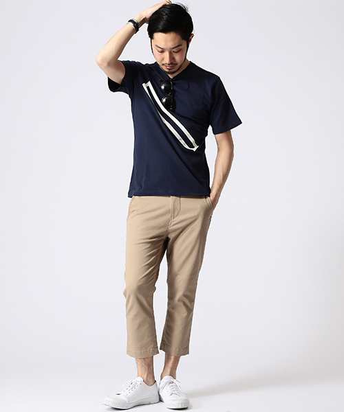 Saturdays NYC（サタデーズ ニューヨークシティ ）の「○SATURDAYS SURF NYC / Outline Slash（Tシャツ/カットソー・メンズ・ホワイト/ネイビー/イエロー・X-SMALL/LARGE/SMALL/MEDIUM）」の11枚目の写真