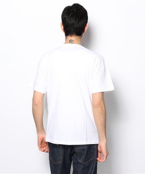 Saturdays NYC（サタデーズ ニューヨークシティ ）の「○SATURDAYS SURF NYC / Outline Slash（Tシャツ/カットソー・メンズ・ホワイト/ネイビー/イエロー・X-SMALL/LARGE/SMALL/MEDIUM）」の5枚目の写真