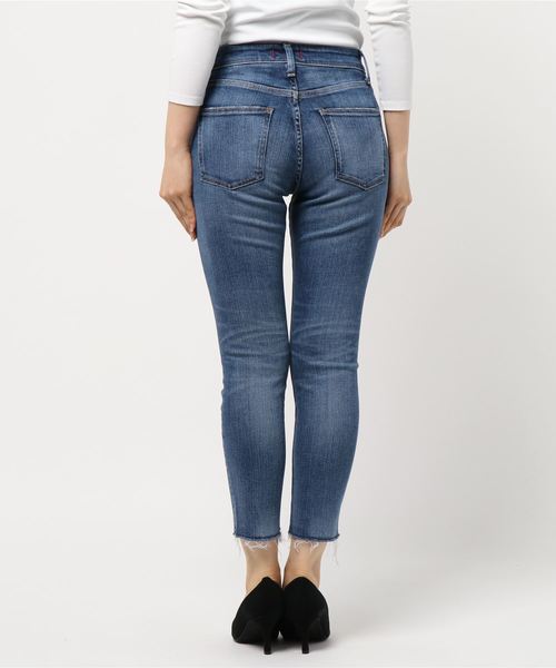 La TOTALITE(ラトータリテ)の「RED CARD AnniversaryHighrise Crop◆(デニムパンツ・レディース・ダークブルー/コバルトブルー・36/34/32)」の4枚目の写真