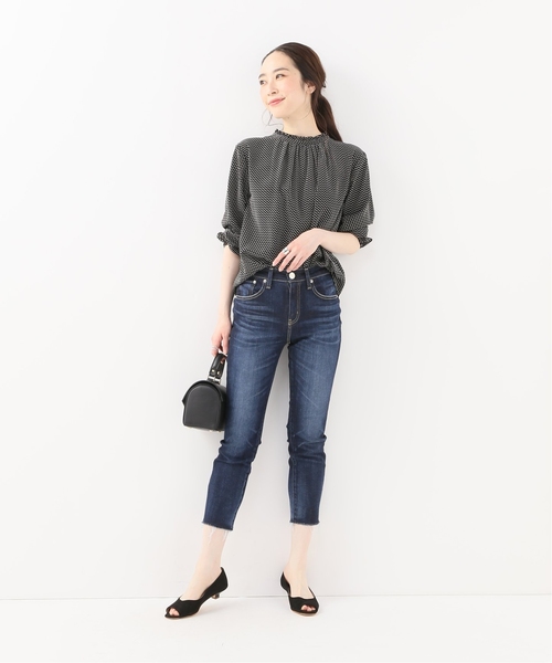 La TOTALITE(ラトータリテ)の「RED CARD AnniversaryHighrise Crop◆(デニムパンツ・レディース・ダークブルー/コバルトブルー・36/34/32)」の5枚目の写真