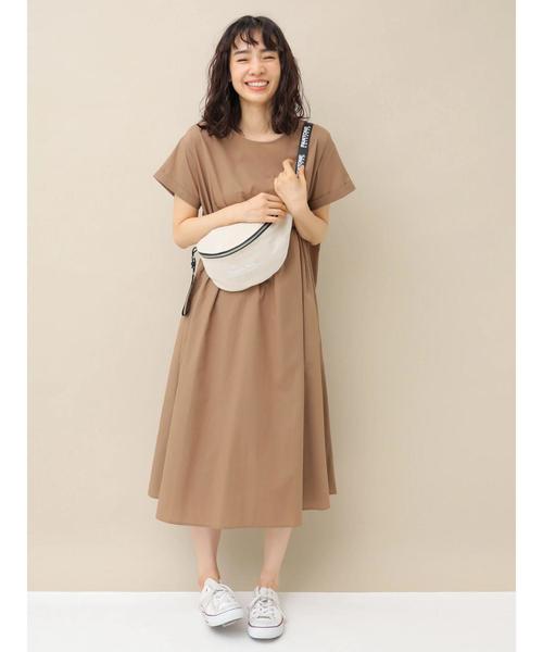 セール ワンピース ワンピース Earth Aラインクルーネックワンピース ワンピース Music Ecology アースミュージックアンドエコロジー のファッション