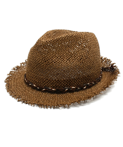 ROSE BUD（ローズバッド）の「(ICAS)PU1004 PAPER ALPINO HAT（ハット・レディース・ブラウン/ナチュラル・ONE SIZE）」の2枚目の写真