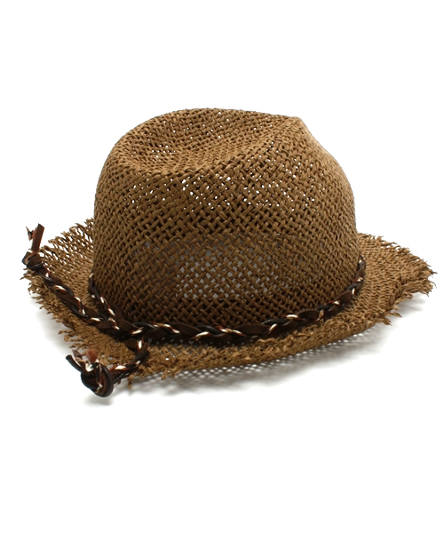 ROSE BUD（ローズバッド）の「(ICAS)PU1004 PAPER ALPINO HAT（ハット・レディース・ブラウン/ナチュラル・ONE SIZE）」の8枚目の写真