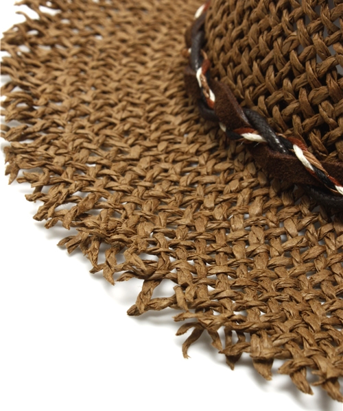 ROSE BUD（ローズバッド）の「(ICAS)PU1004 PAPER ALPINO HAT（ハット・レディース・ブラウン/ナチュラル・ONE SIZE）」の6枚目の写真