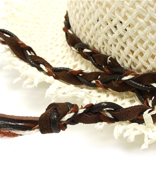 ROSE BUD（ローズバッド）の「(ICAS)PU1004 PAPER ALPINO HAT（ハット・レディース・ブラウン/ナチュラル・ONE SIZE）」の4枚目の写真