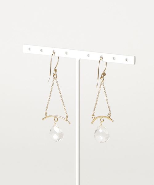 flower（フラワー）の「バランシングピアス（ピアス（両耳用）・レディース・クリア・FREE）」の2枚目の写真