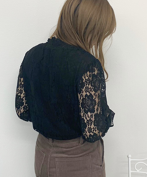 apres jour（アプレジュール）の「レースハイネックブラウス【ZOZOTOWN限定アイテム】（シャツ/ブラウス・レディース・ブラック/ベージュ/オフホワイト/モカ・フリー）」の18枚目の写真