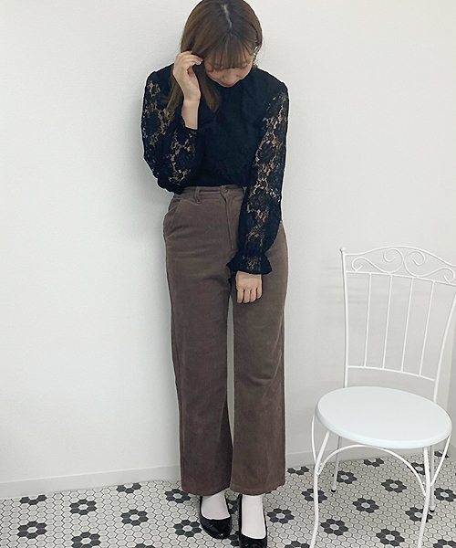 apres jour（アプレジュール）の「レースハイネックブラウス【ZOZOTOWN限定アイテム】（シャツ/ブラウス・レディース・ブラック/ベージュ/オフホワイト/モカ・フリー）」の19枚目の写真