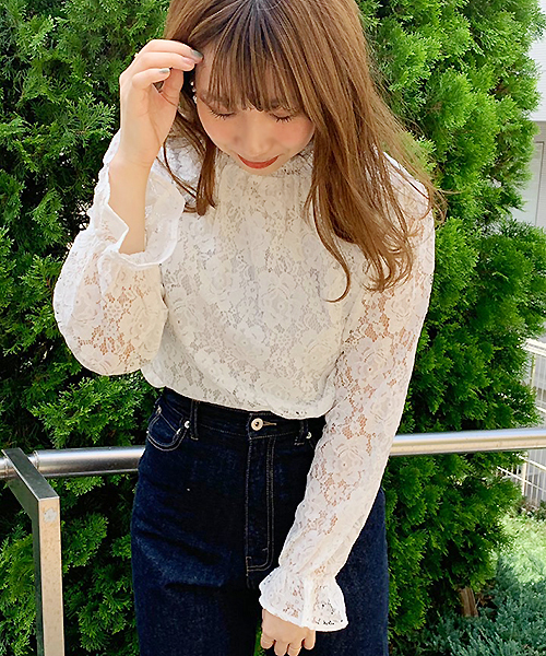 apres jour（アプレジュール）の「レースハイネックブラウス【ZOZOTOWN限定アイテム】（シャツ/ブラウス・レディース・ブラック/ベージュ/オフホワイト/モカ・フリー）」の20枚目の写真