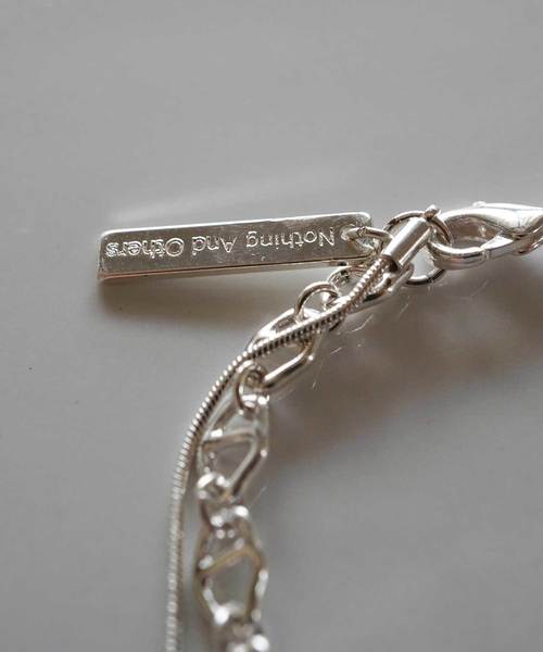 Nothing And Others（ナッシングアンドアザーズ）の「「Nothing And Others/ナッシングアンドアザーズ」W Chain Necklace（ネックレス・レディース・シルバー・FREE）」の2枚目の写真