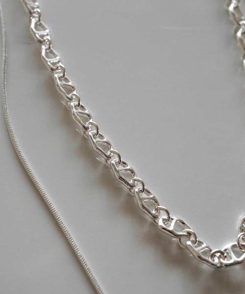 Nothing And Others（ナッシングアンドアザーズ）の「「Nothing And Others/ナッシングアンドアザーズ」W Chain Necklace（ネックレス・レディース・シルバー・FREE）」の3枚目の写真