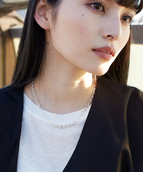 Nothing And Others（ナッシングアンドアザーズ）の「「Nothing And Others/ナッシングアンドアザーズ」W Chain Necklace（ネックレス・レディース・シルバー・FREE）」の12枚目の写真