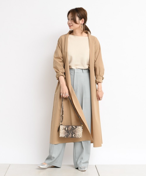 DouDou（ドゥドゥ）の「ドライワッシャーコート（その他アウター・レディース・グレー/ベージュ・FREE）」の3枚目の写真