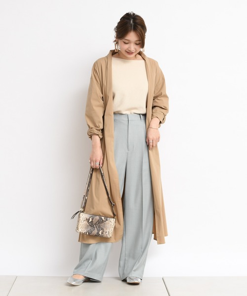 DouDou（ドゥドゥ）の「ドライワッシャーコート（その他アウター・レディース・グレー/ベージュ・FREE）」の8枚目の写真