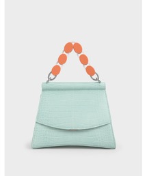 CHARLES & KEITH | アクリルハンドル スカルプチャーバッグ / Acrylic Handle Sculptural Bag(ハンドバッグ)