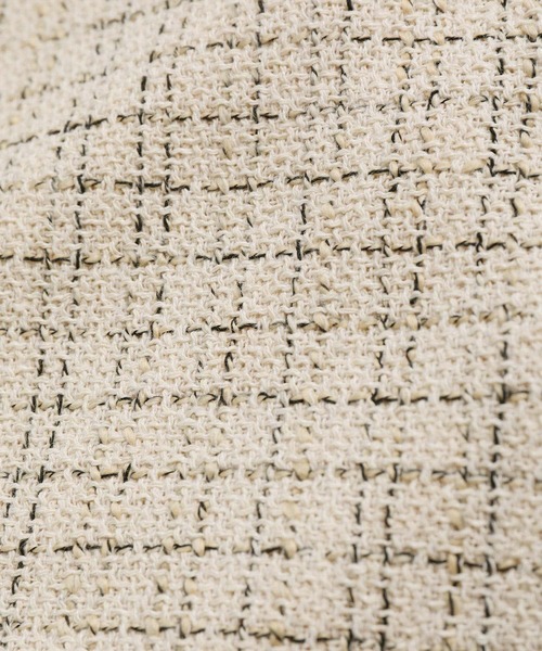 Adam'et rope ツィードノーカラージャケット ADAM ET ROPE'（アダムエロペ）の「ツィードノーカラー