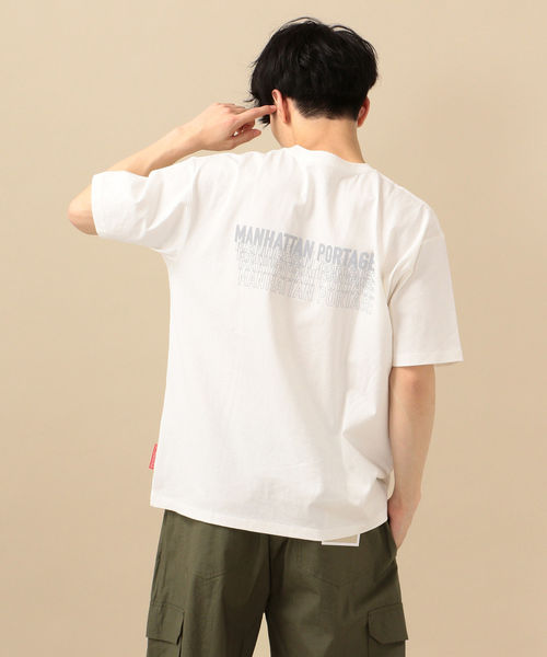 Manhattan Portage(マンハッタンポーテージ)の「Manhattan Portage: SHIPS別注 ロゴ ポケット Tシャツ(Tシャツ/カットソー・メンズ・ホワイト/ブラック/ホワイト系その他/ダークグレー・S/M/L)」の7枚目の写真