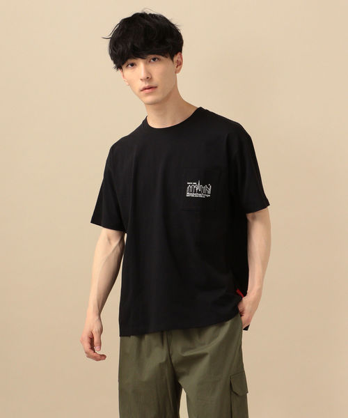 Manhattan Portage(マンハッタンポーテージ)の「Manhattan Portage: SHIPS別注 ロゴ ポケット Tシャツ(Tシャツ/カットソー・メンズ・ホワイト/ブラック/ホワイト系その他/ダークグレー・S/M/L)」の13枚目の写真