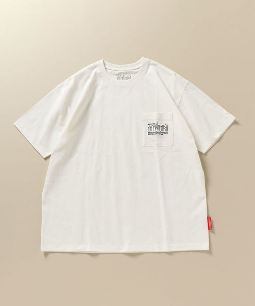 Manhattan Portage(マンハッタンポーテージ)の「Manhattan Portage: SHIPS別注 ロゴ ポケット Tシャツ(Tシャツ/カットソー・メンズ・ホワイト/ブラック/ホワイト系その他/ダークグレー・S/M/L)」の22枚目の写真