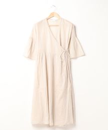 AMERICAN HOLIC | カシュクール袖フレアガウンワンピース(ワンピース)