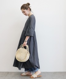 AMERICAN HOLIC | カシュクール袖フレアガウンワンピース(ワンピース)