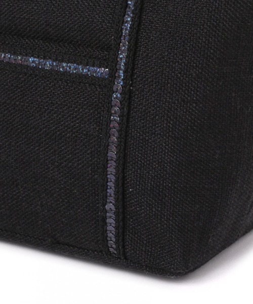 LAKOLE（ラコレ）の「スパンコールトートバッグ / LAKOLE（トートバッグ・レディース・クリアブルー/ナチュラル/ブラック・FREE）」の13枚目の写真