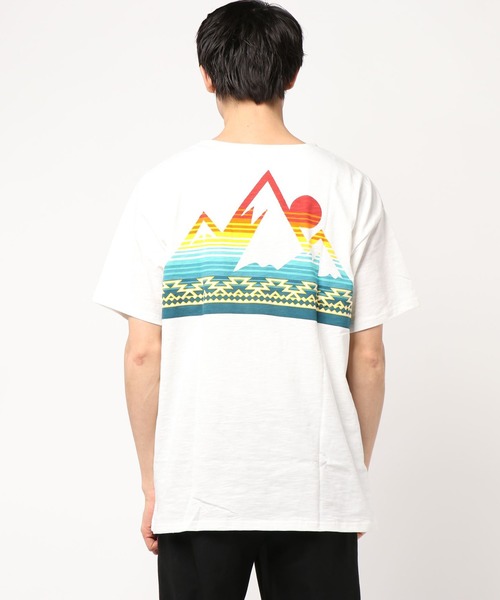 チャイハネ(チャイハネ)の「【チャイハネ】SUN&MOUNTAIN ケニオメンズTシャツ(Tシャツ/カットソー・メンズ・イエロー/ブラック/ホワイト/レッド・FREE)」の3枚目の写真