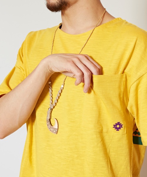 チャイハネ(チャイハネ)の「【チャイハネ】SUN&MOUNTAIN ケニオメンズTシャツ(Tシャツ/カットソー・メンズ・イエロー/ブラック/ホワイト/レッド・FREE)」の15枚目の写真