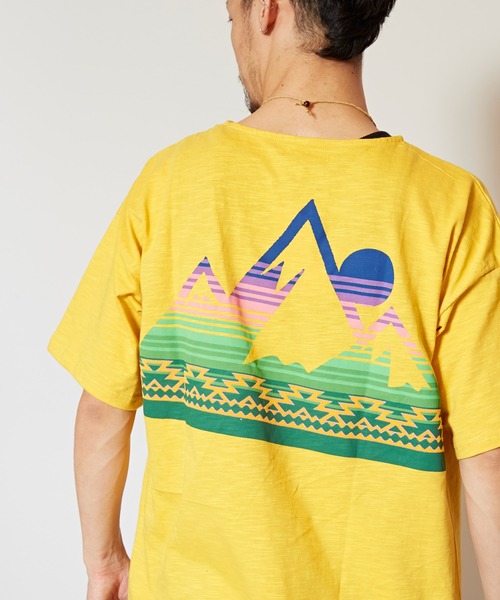 チャイハネ(チャイハネ)の「【チャイハネ】SUN&MOUNTAIN ケニオメンズTシャツ(Tシャツ/カットソー・メンズ・イエロー/ブラック/ホワイト/レッド・FREE)」の16枚目の写真