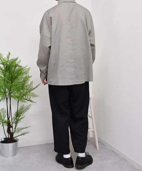 kutir（クティール）の「ワンポイントクマ刺繍シャツ（シャツ/ブラウス・メンズ・ダークブラウン/グレー/サックスブルー・MEDIUM/LARGE）」の16枚目の写真