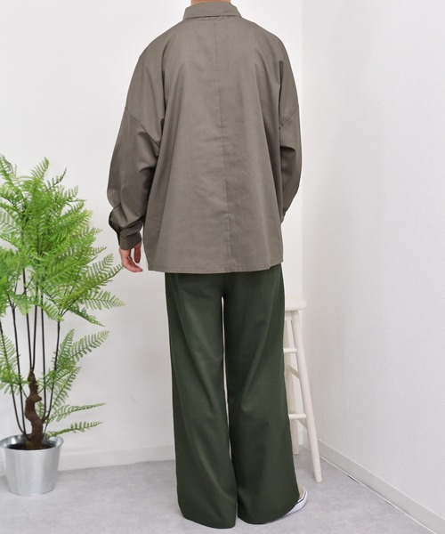 kutir（クティール）の「ワンポイントクマ刺繍シャツ（シャツ/ブラウス・メンズ・ダークブラウン/グレー/サックスブルー・MEDIUM/LARGE）」の17枚目の写真