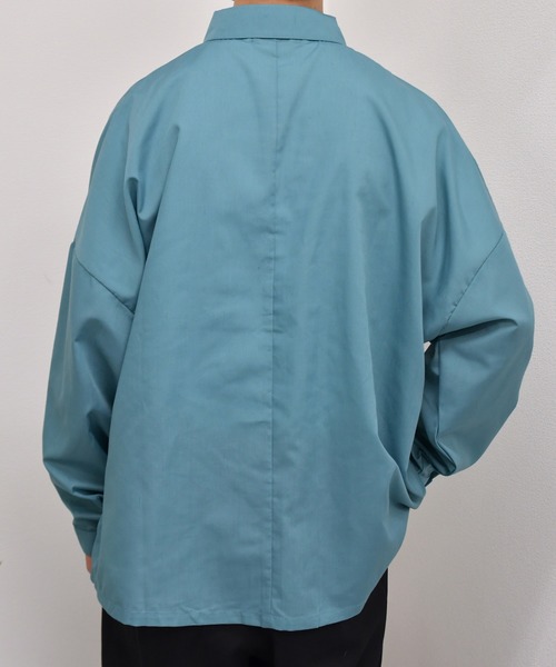 kutir（クティール）の「ワンポイントクマ刺繍シャツ（シャツ/ブラウス・メンズ・ダークブラウン/グレー/サックスブルー・MEDIUM/LARGE）」の15枚目の写真