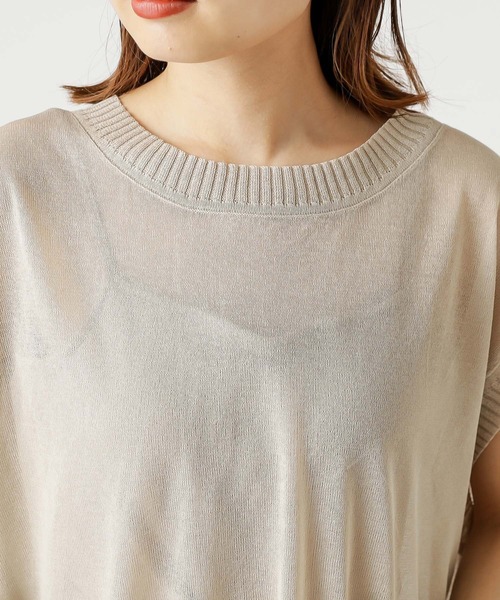 mystic(ミスティック)の「BACKリボンシアーニットベスト(ベスト・レディース・ブラック/ベージュ/アイボリー・FREE)」の8枚目の写真