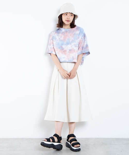 WEGO（ウィゴー）の「WEGO/チノプリーツフレアロングスカート（スカート・レディース・ホワイト/ベージュ・FREE）」の5枚目の写真