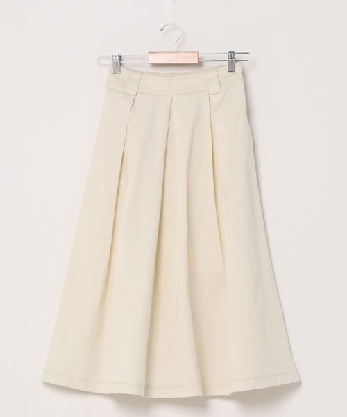 WEGO（ウィゴー）の「WEGO/チノプリーツフレアロングスカート（スカート・レディース・ホワイト/ベージュ・FREE）」の10枚目の写真
