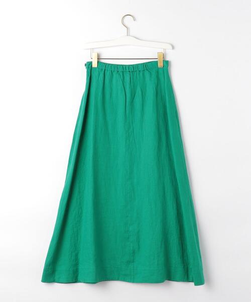 UNITED ARROWS LTD. OUTLET（ユナイテッドアローズアウトレット）の「＜A DAY IN THE LIFE＞ リネンフレアスカート（スカート・レディース・ピンク/イエロー/ケリー・FREE）」の4枚目の写真