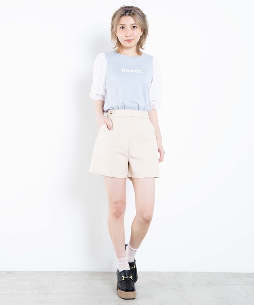 WEGO（ウィゴー）の「WEGO/シアーレースキャンディスリーブTシャツ（Tシャツ/カットソー・レディース・ホワイト/ブラック/ブルー系その他・FREE）」の17枚目の写真