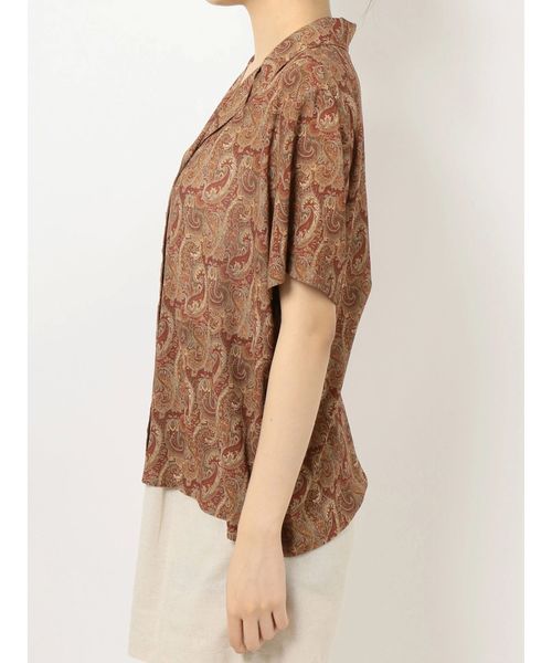 Ungrid（アングリッド）の「ペイズリープリントハーフスリーブシャツ（シャツ/ブラウス・レディース・レッド/ブルー・FREE）」の3枚目の写真