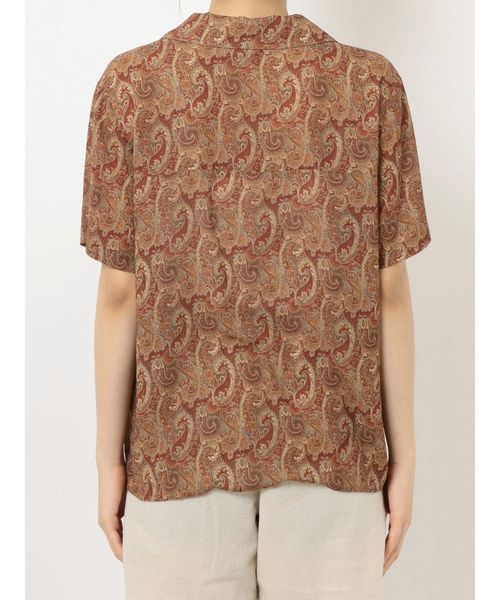 Ungrid（アングリッド）の「ペイズリープリントハーフスリーブシャツ（シャツ/ブラウス・レディース・レッド/ブルー・FREE）」の4枚目の写真