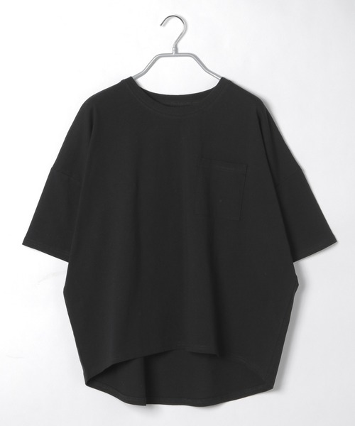 LAKOLE（ラコレ）の「ワイドシルエットポケットTシャツ / LAKOLE（Tシャツ/カットソー・レディース・ライトブラウン/ベージュ/オフホワイト/ブラック/ライトブルー・SMALL/MEDIUM）」の3枚目の写真