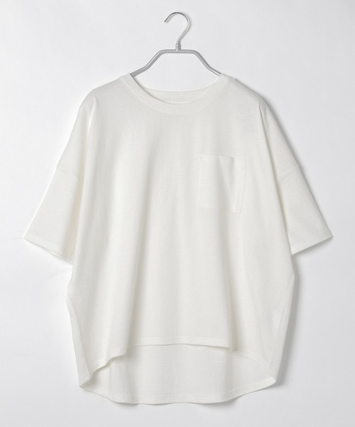 LAKOLE（ラコレ）の「ワイドシルエットポケットTシャツ / LAKOLE（Tシャツ/カットソー・レディース・ライトブラウン/ベージュ/オフホワイト/ブラック/ライトブルー・SMALL/MEDIUM）」の12枚目の写真