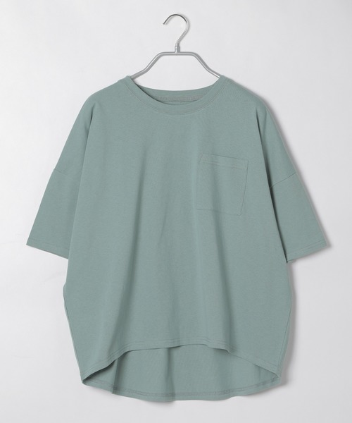 LAKOLE（ラコレ）の「ワイドシルエットポケットTシャツ / LAKOLE（Tシャツ/カットソー・レディース・ライトブラウン/ベージュ/オフホワイト/ブラック/ライトブルー・SMALL/MEDIUM）」の6枚目の写真