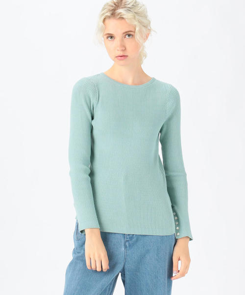 TOMORROWLAND （トゥモローランド）の「コットンリブ ボートネックプルオーバー（ニット/セーター・レディース・ネイビー/レッド/サックスブルー/ライトベージュ/ブルー系その他4・S）」の20枚目の写真