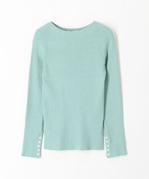 TOMORROWLAND （トゥモローランド）の「コットンリブ ボートネックプルオーバー（ニット/セーター・レディース・ネイビー/レッド/サックスブルー/ライトベージュ/ブルー系その他4・S）」の10枚目の写真